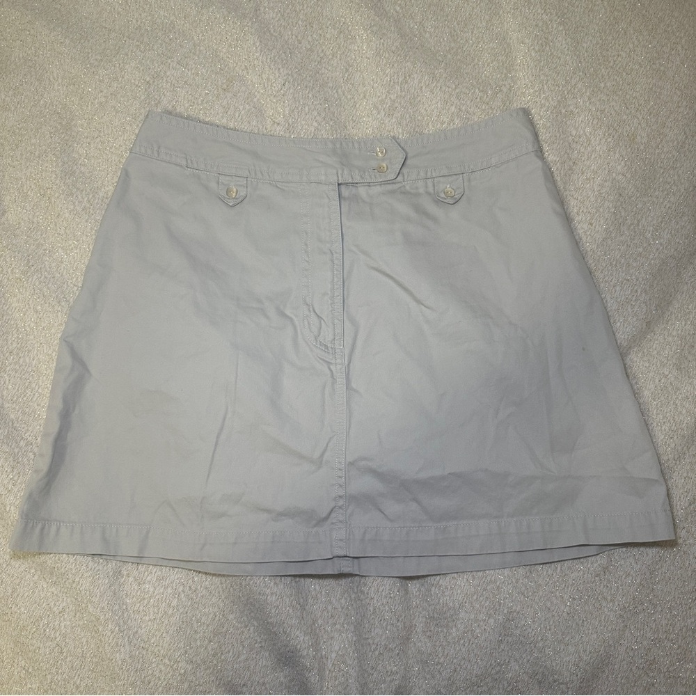 Banana Republic Light Gray Mini Skirt